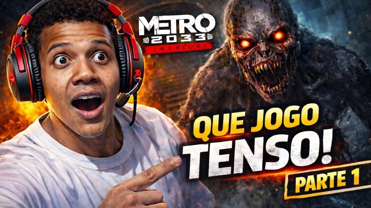 Metro 2033 Redux AO VIVO 😱 Primeira Vez Nesse Jogo SOMBRIO! Part #3