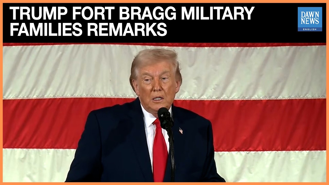 US President Trump Tells Troops 'Fear' Is Powerful Motivator In Difficult Iran Talks