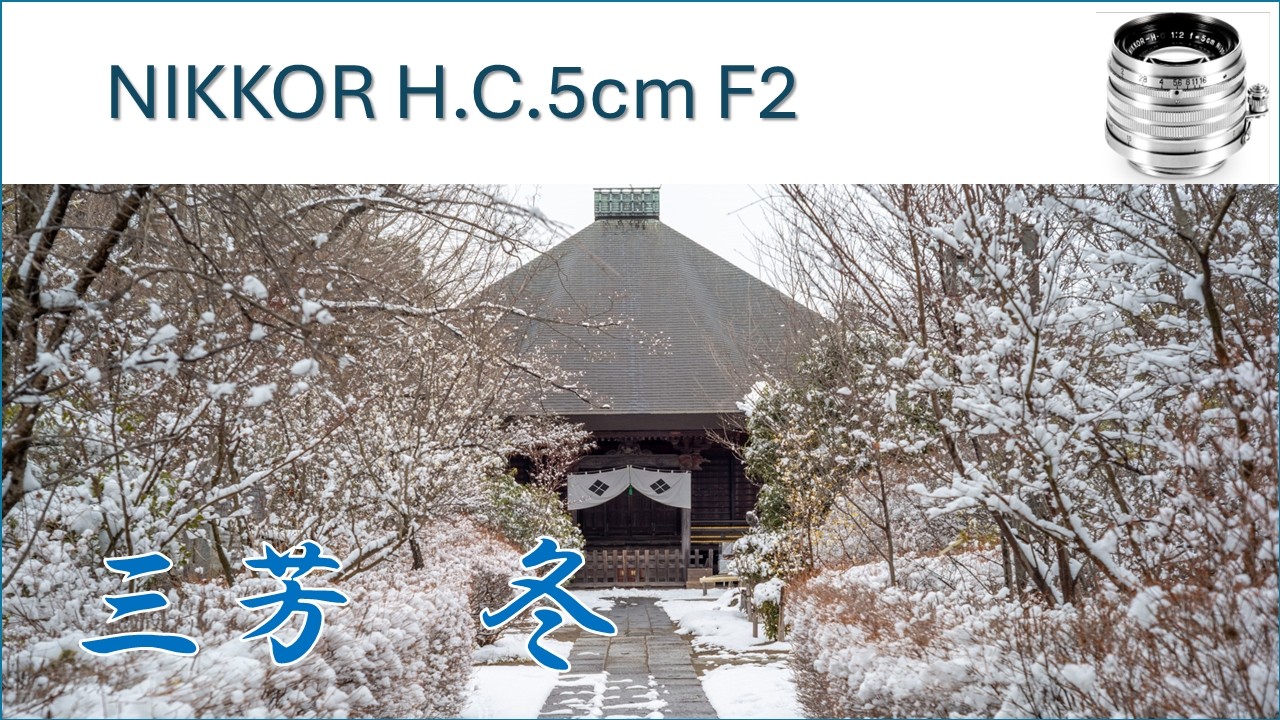 【4K】Leica M10-P NIKKOR H.C.5cm F2 Miyoshi snowy scene