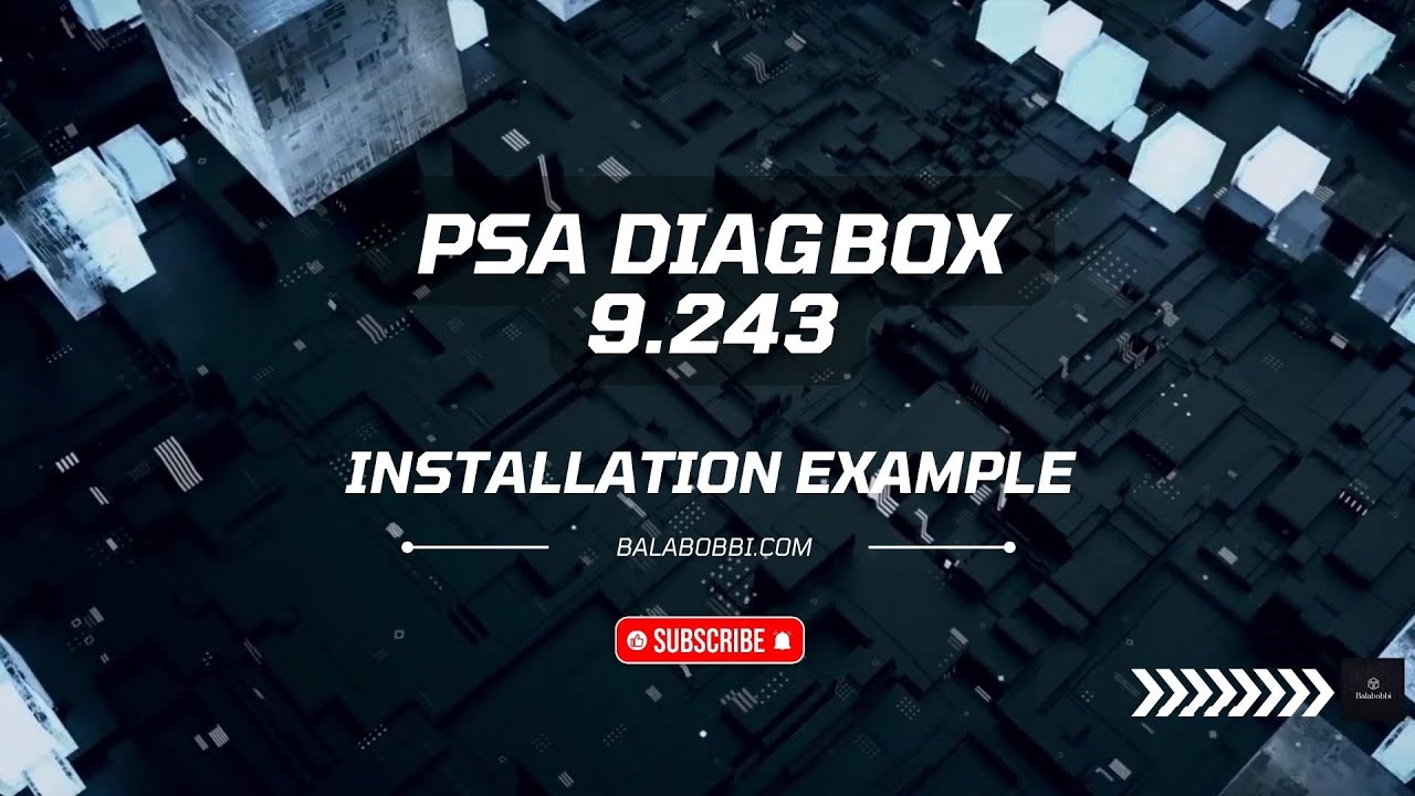⚙️Diagnostic Platform PSA Diagbox 9.243 - Installation Example⚙️