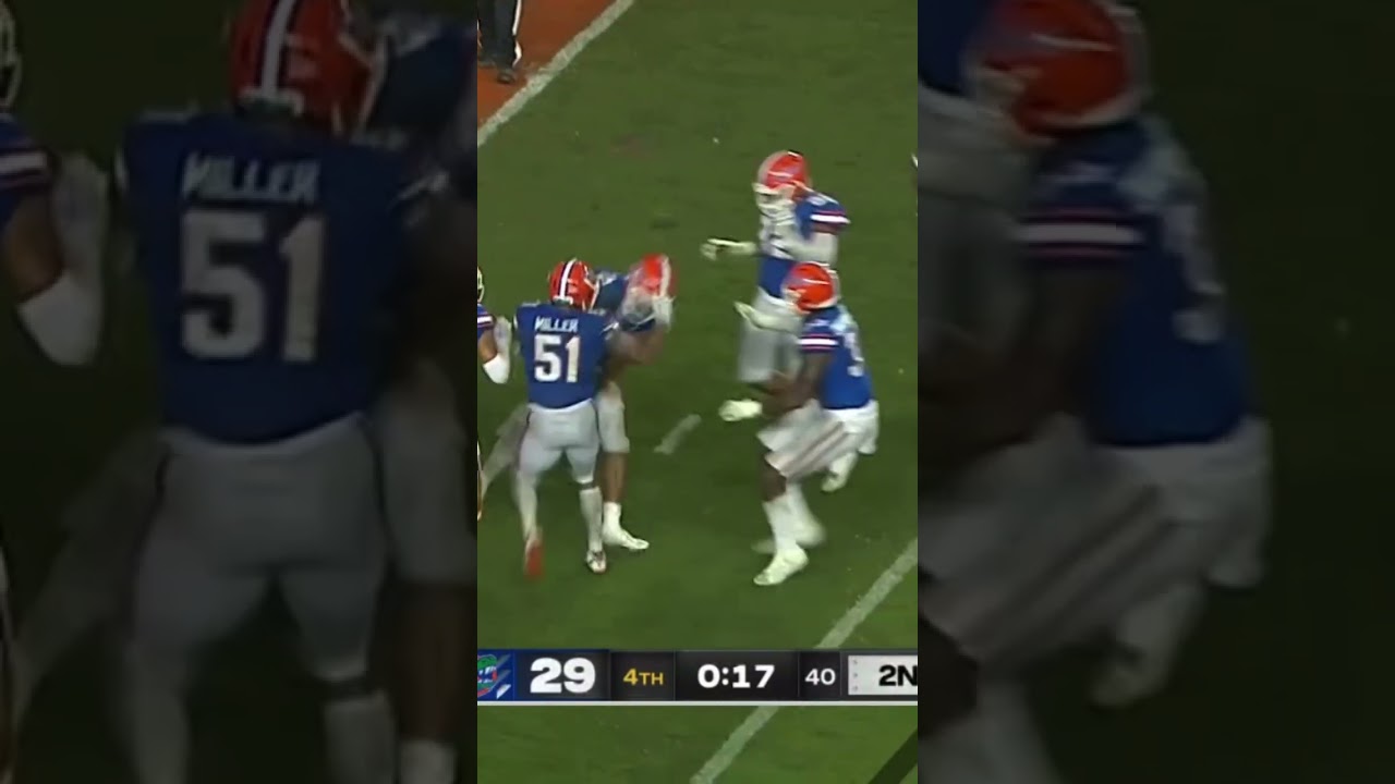 Florida Gators defeat Utah Utes on this play w less than 20 sec left in the game. College football