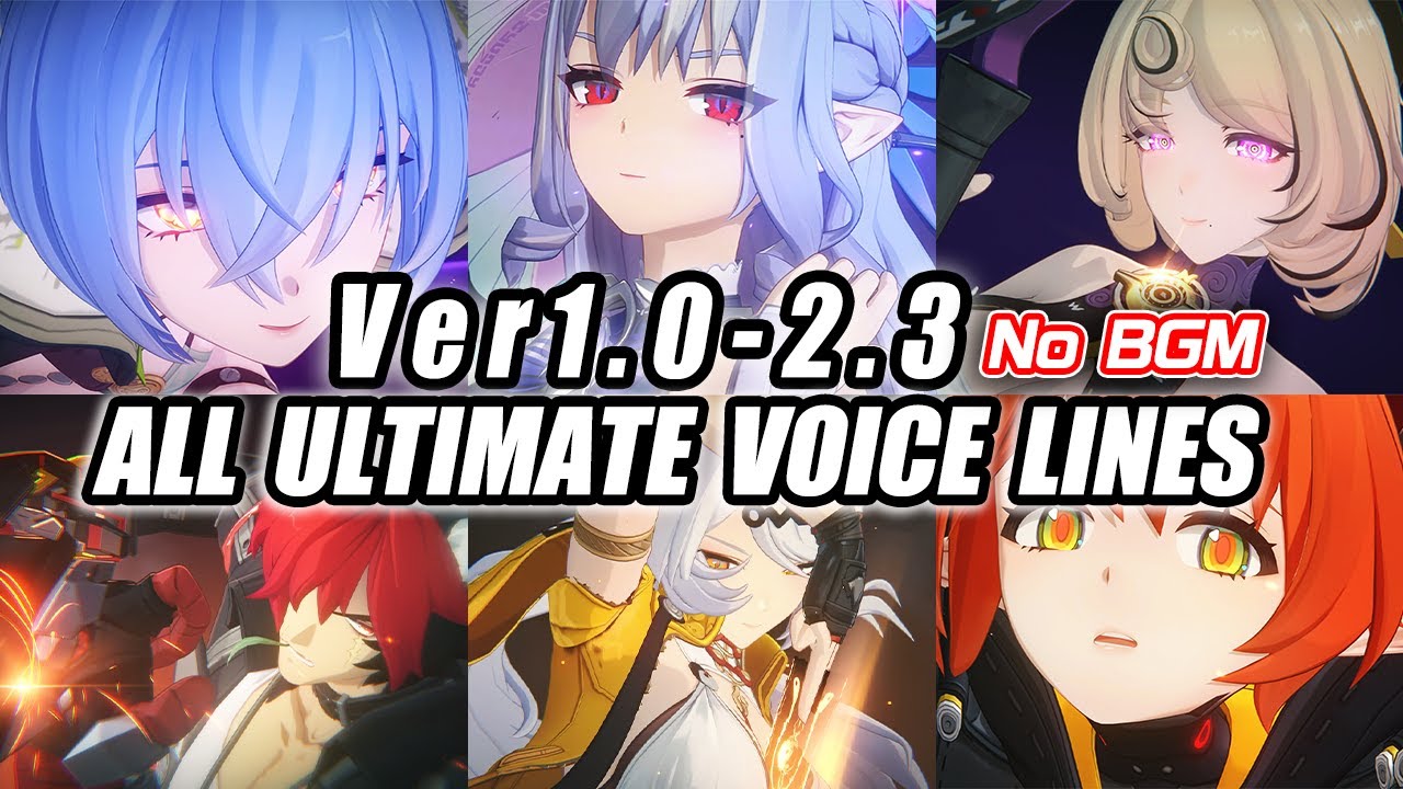 [No BGM - EN DUB] All Agents Ultimate Voice Line [Zenless Zone Zero 1.0 - 2.3]