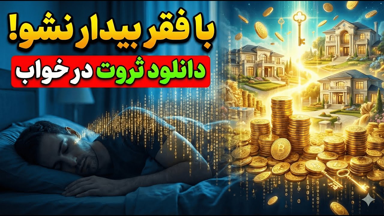 این ۸ ساعت حیاتی را از دست نده! 🛌 کدنویسی مغز برای ثروت 🔴 (تکنیک لو رفته نویل گادارد)