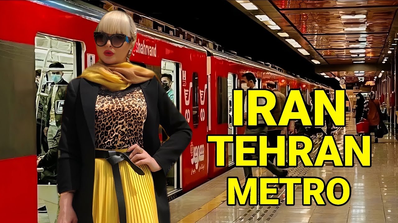 IRAN TEHRAN 2023 : Walking In Tehran Metro🇮🇷STREET STYLE OF IRANIAN Girls & Boys مترو تهران ایران