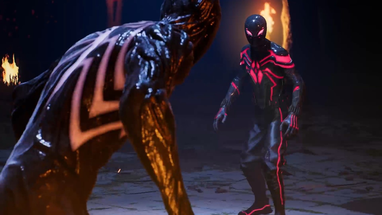 Miles Morales VS Symbiote Spider-Man Boss Fight - PS5 Spider-Man 2