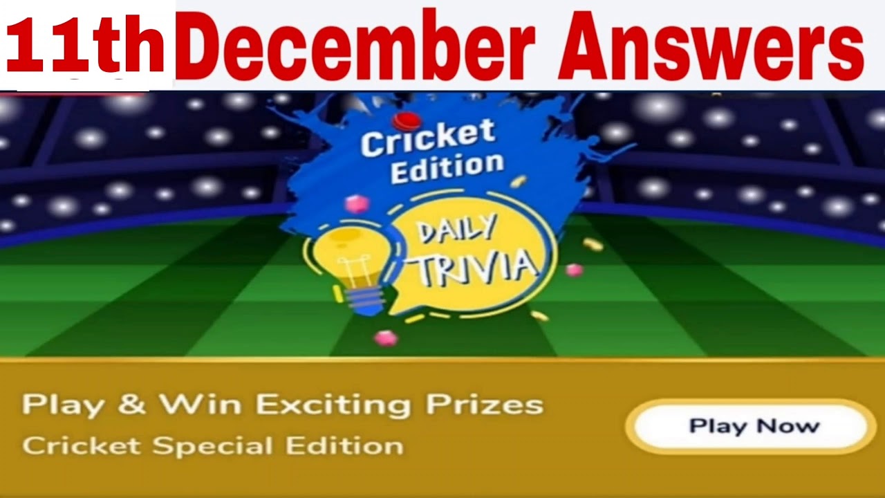Flipkart Daily Trivia Today Answers | 11th December Answers | Fastest Answers Play