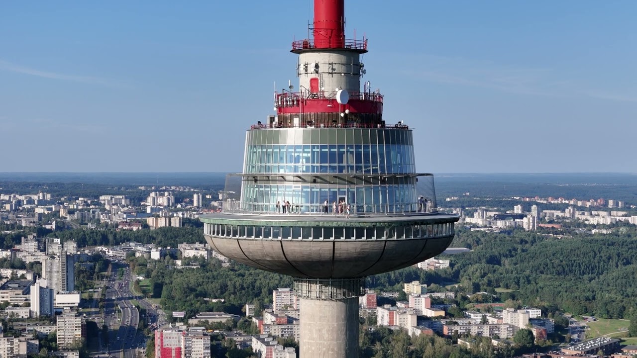 VILNIUS TV TOWER VILNIAUS TELEVIZIJOS BOKSTAS DJI MINI 4 PRO 4K