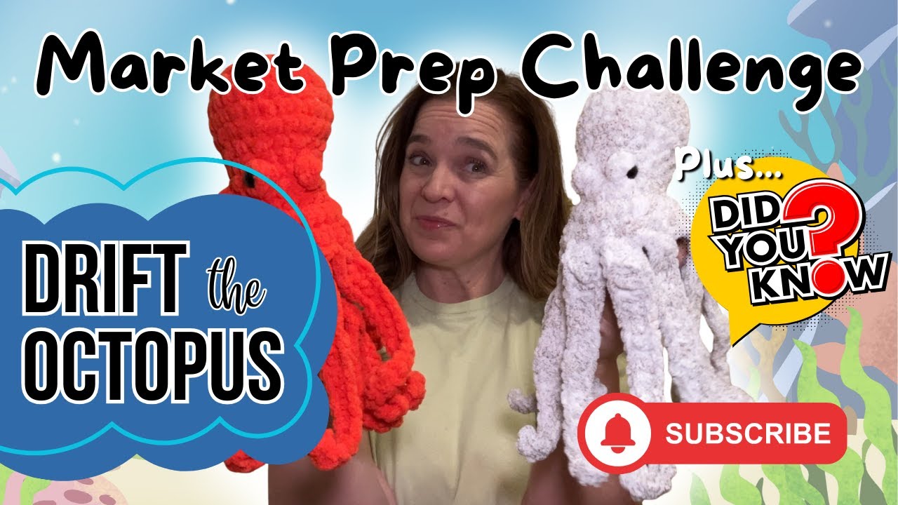 Crochet 🧶Challenge: A Whole Day of Octopus Making + Some Fun 🐙 Facts!