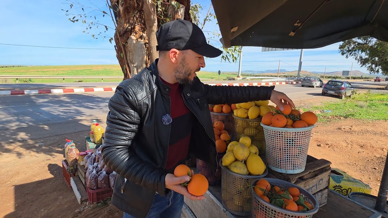طريق وجدة خيرات بلادي الزيتون البرتقال🌿🍊