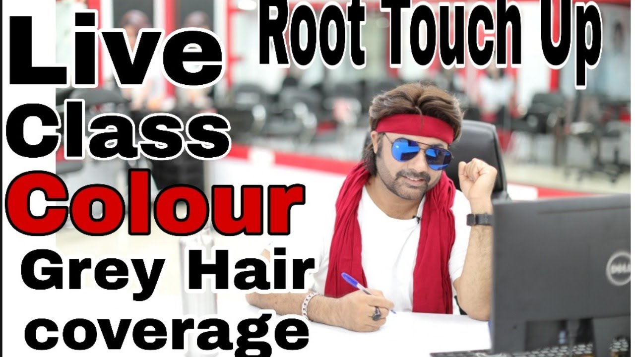 Live COLOUR Class on Roots Touch Up ( Grey Coverage) BY Jas Sir from Sam and Jas Academy Mumbai