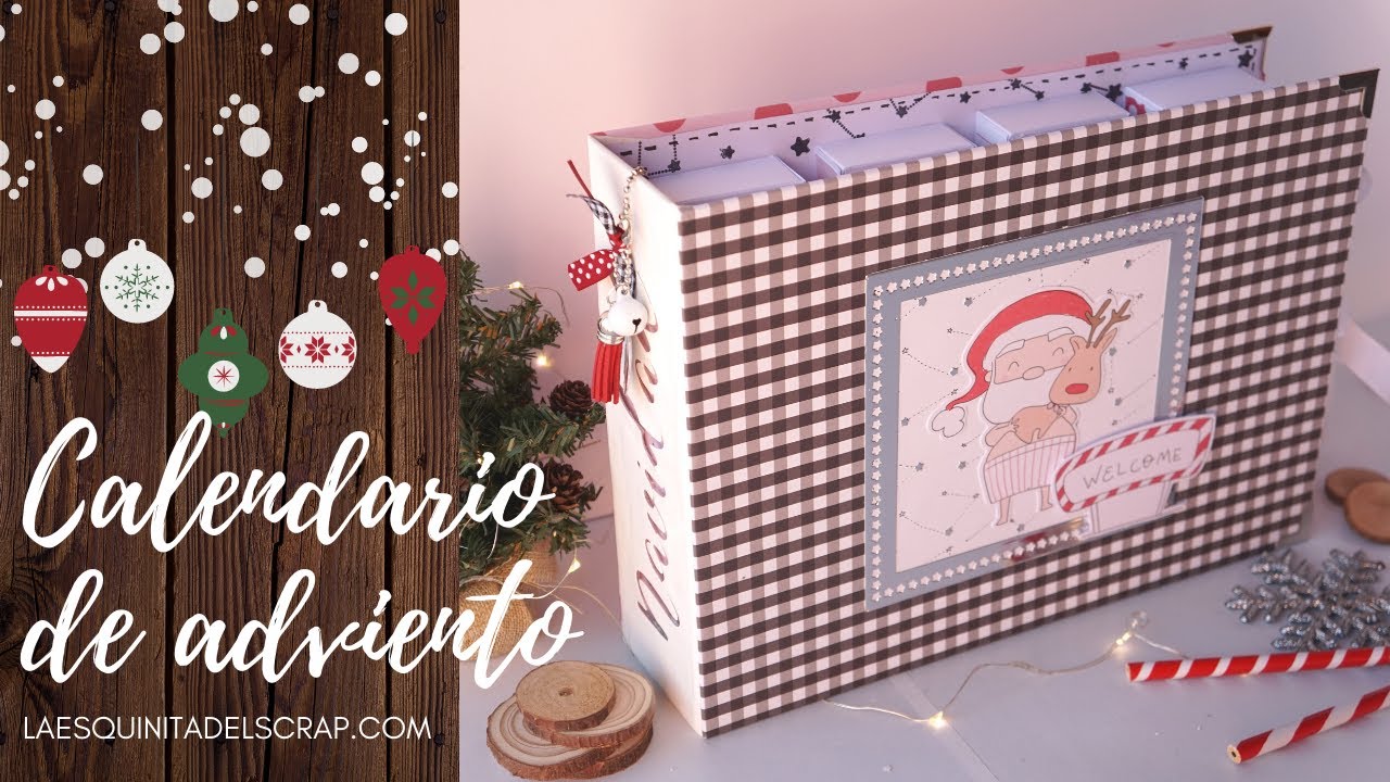 CALENDARIO de ADVIENTO Álbum - #Cajacadabra OCTUBRE - Scrapbooking fácil principiantes