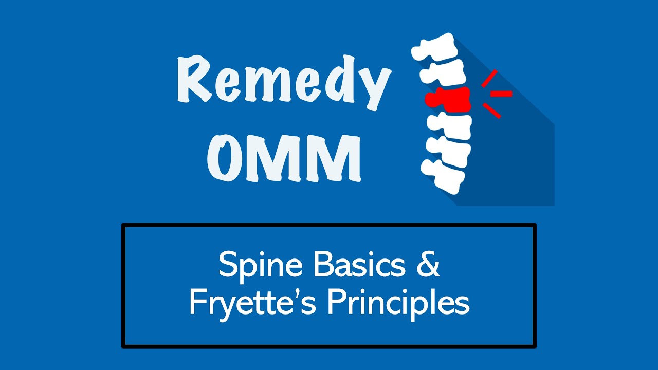 Spine Basics & Fryette's Principles | Remedy OMM