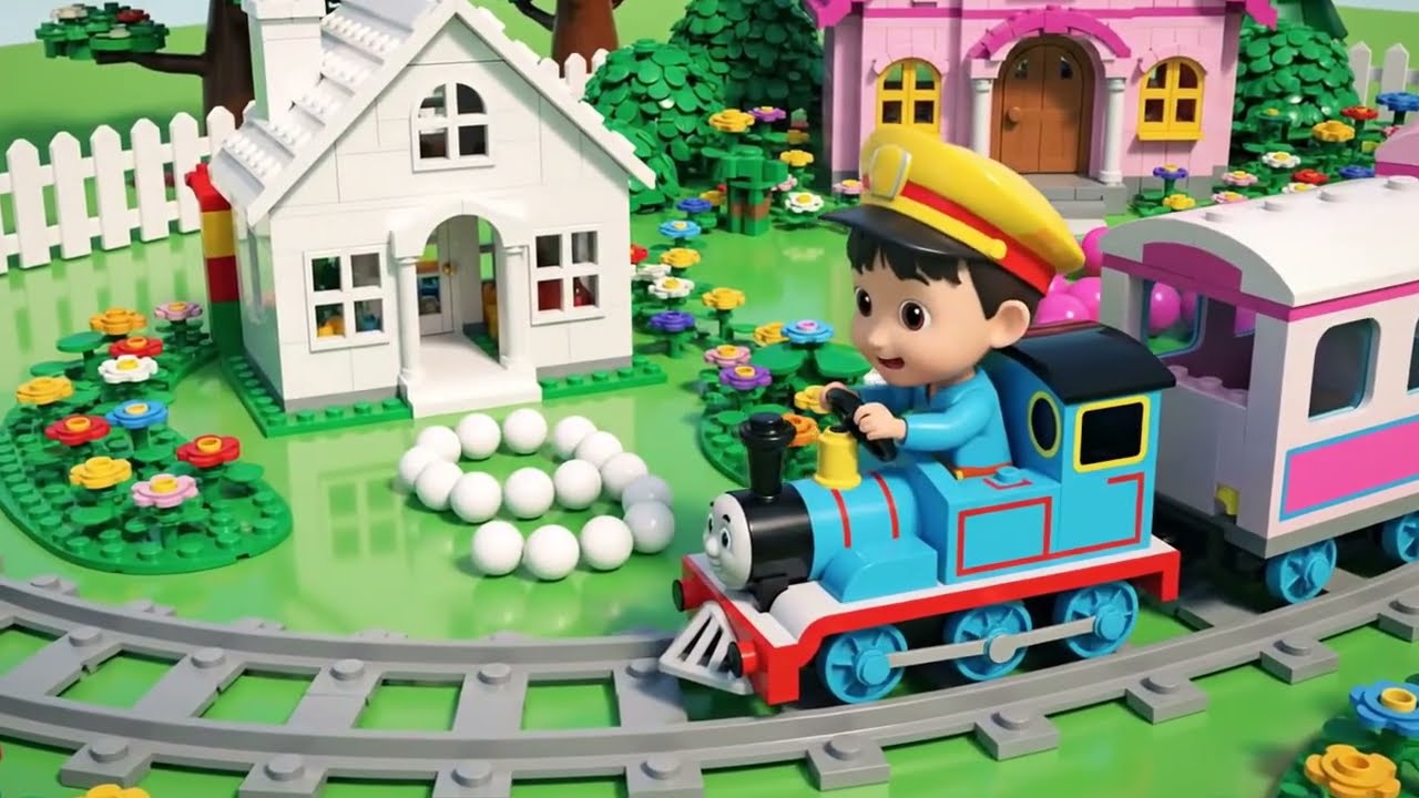 Counting Train Song 🚆 | Learn Numbers 1–10 & Colors for Kids