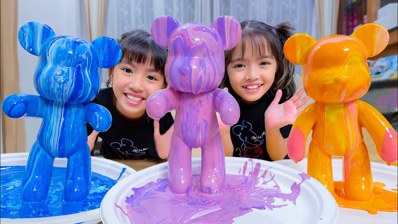 หนูยิ้มหนูแย้ม รีวิวของเล่น ราดสีน้องหมี
