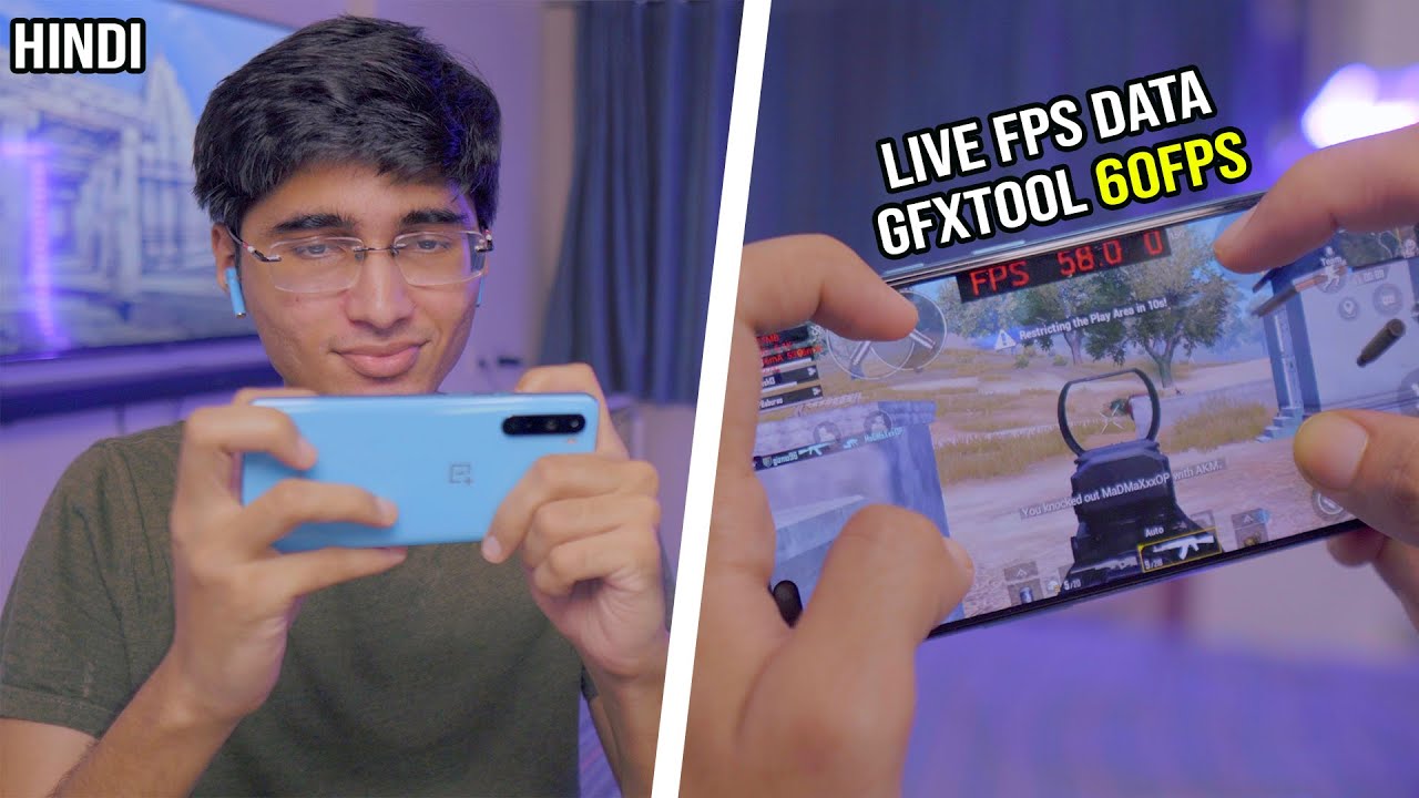 OnePlus Nord PUBG Gaming Test 🔥60 FPS Data, 60FPS Gameplay!