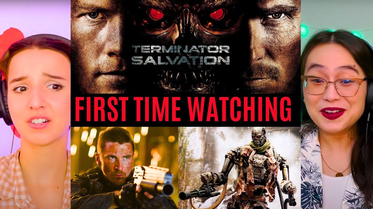 the GIRLS REACT to *Terminator 4: Salvation* THE FUTURE WAR?? (First Time Watching) Sci-fi Movies