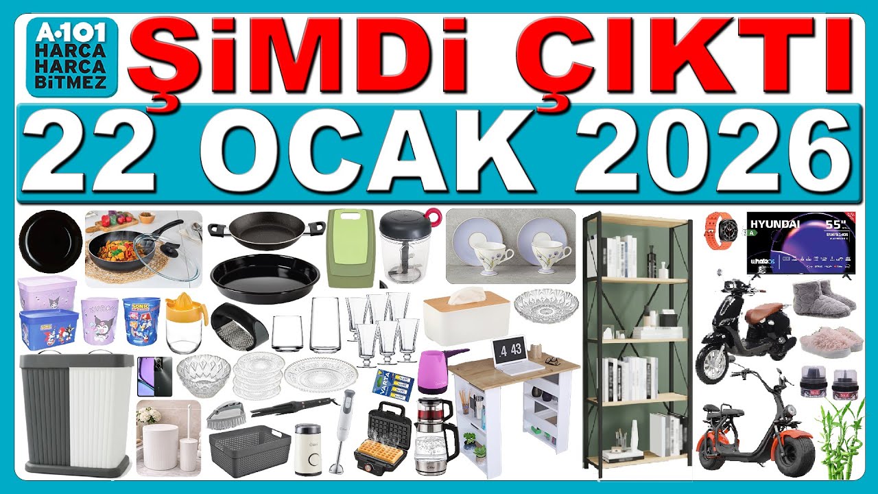 A101 22 OCAK 2026 | KİTAPLIK & EV GEREÇLERİ | A101 ÇEYİZLİK ÜRÜNLER | A101 BENZİNLİ MOTOSİKLET