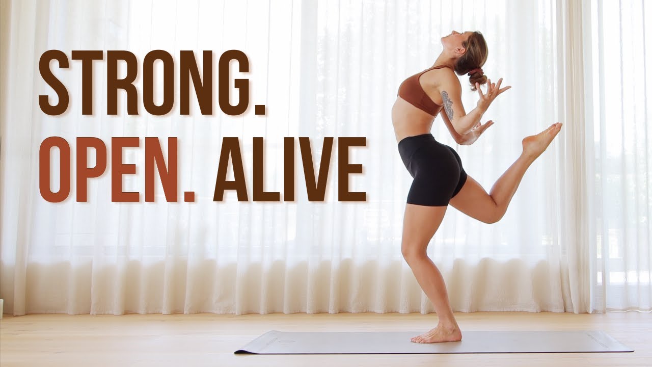 40-Min Active Heart Opening Yoga Flow | Strengthen & Expand Your Heart Space