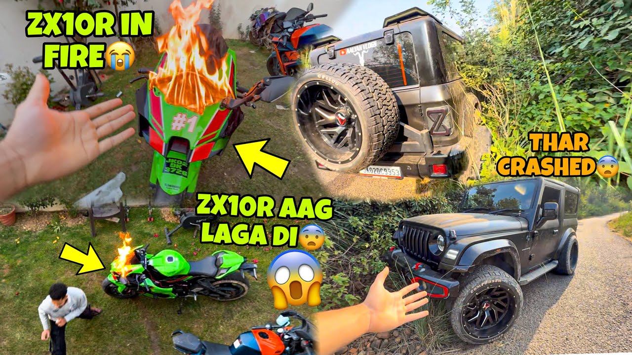 Zx10r me Aag Lagadi😭💔 | My Superbike in Fire | Magical Thar Secret Reveal 