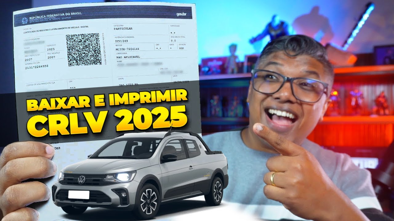 CRLV 2025: Como Baixar e Imprimir o Documento do Veículo!