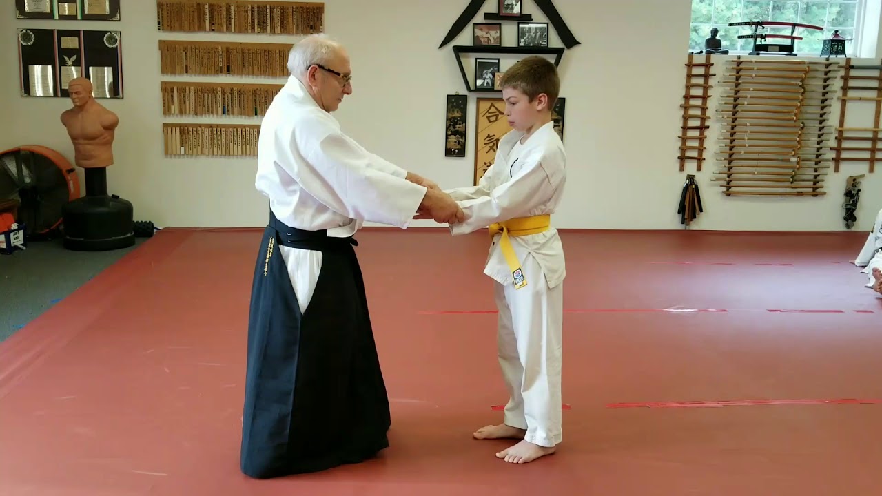 Roy Goldberg Sensei working on Age aiki with student