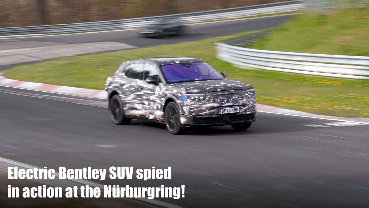 Electric Bentley SUV spied in action at the N&uuml;rburgring!