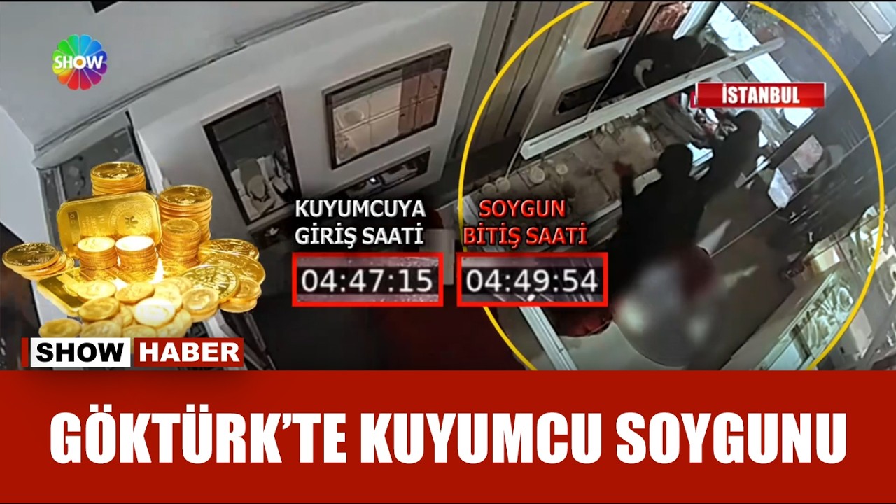 2 dakikada 18 milyon liralık altın çaldılar!