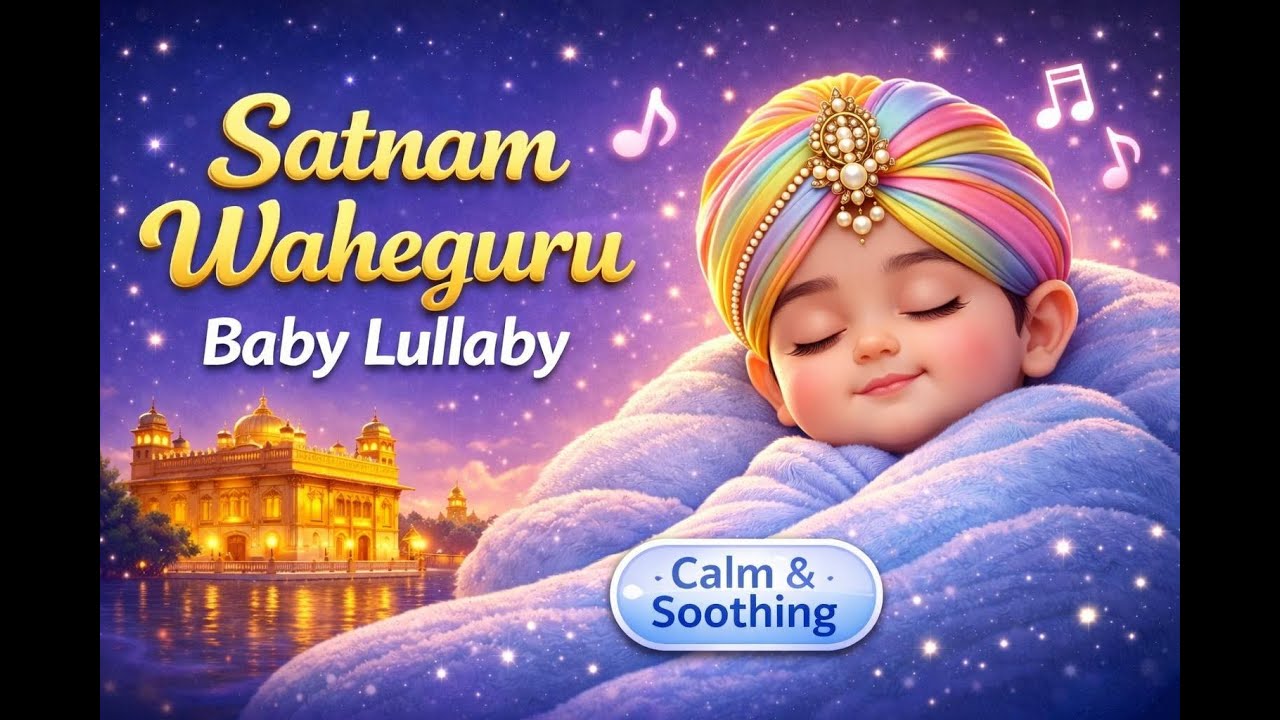Satnam Waheguru Simran for Babies & Kids – Gentle Punjabi Lullaby, Calm & Soothing Music