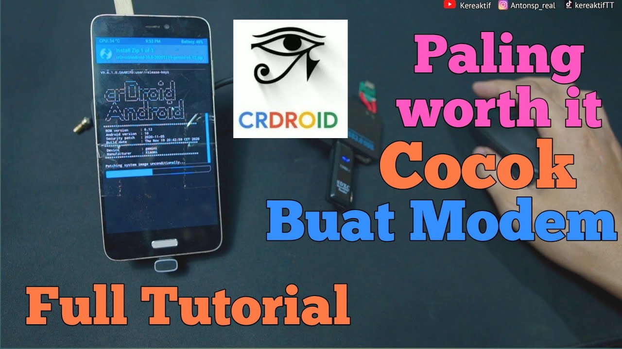 CUSTOM ROM TERBAIK MI 5 GEMINI | COCOK BANGET BUAT MODEM HP DI STB OPENWRT | CRDROID ANDROID 10