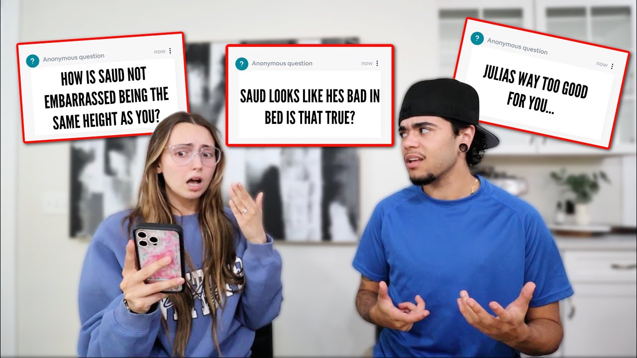 MAKING UP FAKE DISRESPECTFUL QUESTIONS TO ASK MY FIANCE PRANK!