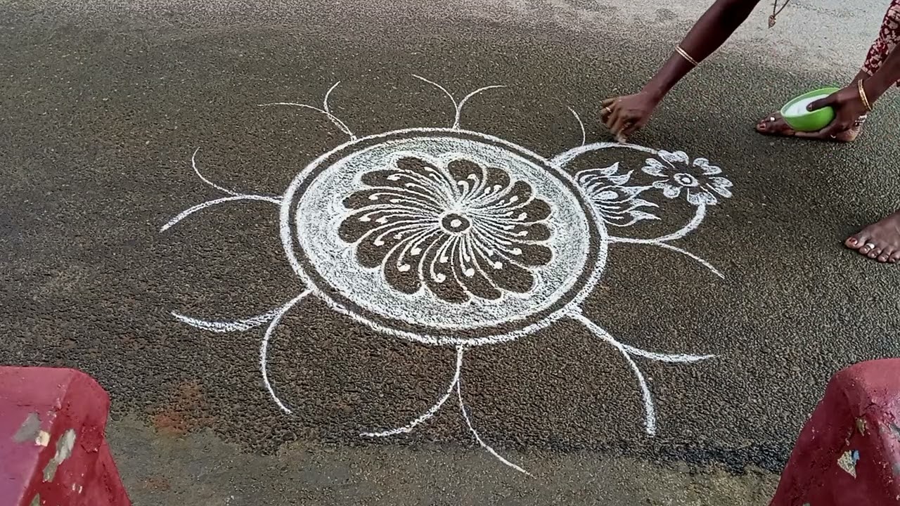 #my own creative#festival rangoli#freehandrangolis #rangolipatterns #rangolidesigns #rangoli