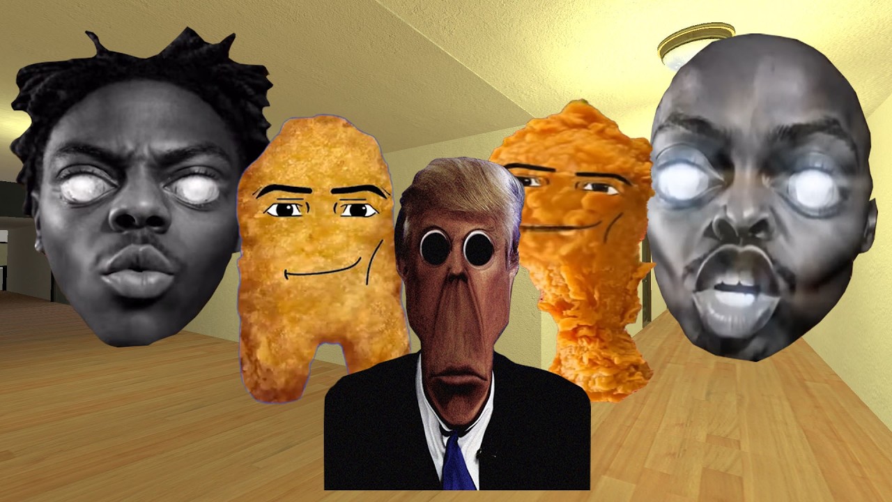 Trunga,Shakira Nightmare,Gegagedigedagedago,Goo Goo Gaga And Wish I Knew Nextbot in The Hotel Gmod