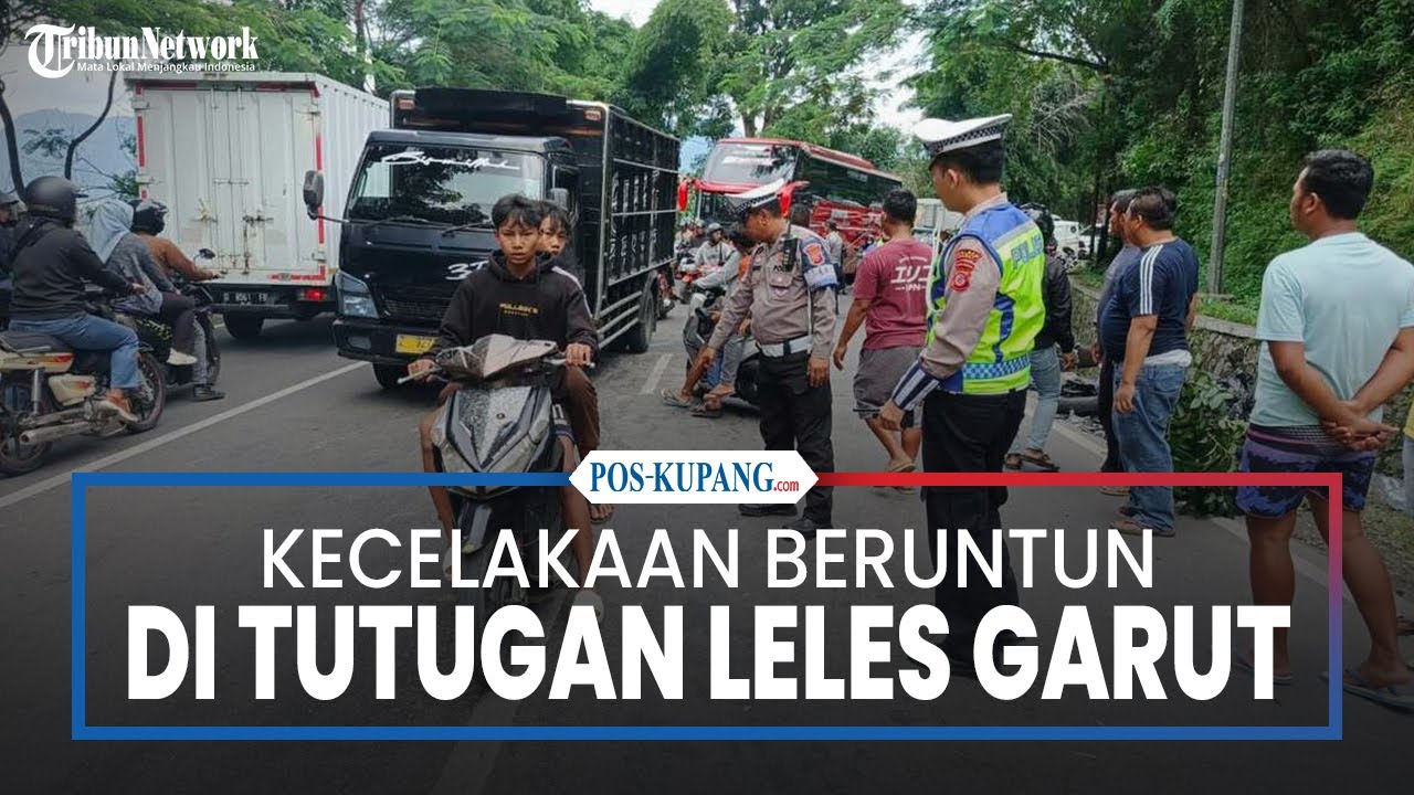 Kecelakaan Beruntun di Tutugan Leles Garut, Banyak Korban Tergeletak di Jalan