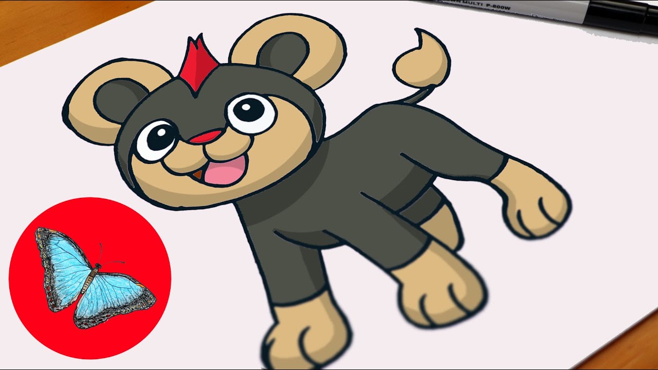 How To Draw Pokemon - Litleo Easy Step by Step