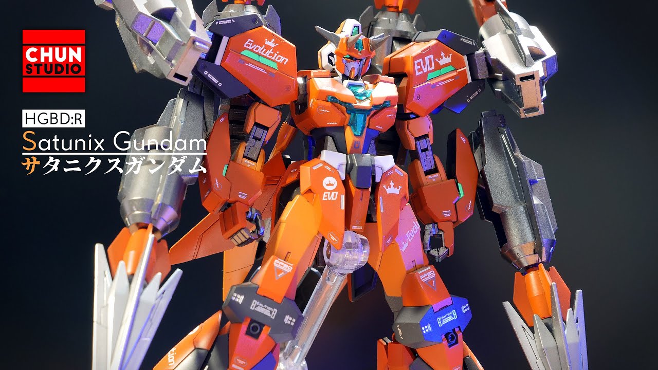 鋼彈也能天元突破 HGBD:R土星6式鋼彈/久我悠人 |サタニクスガンダム |SATURNIX GUNDAM |鋼普拉改造全塗裝