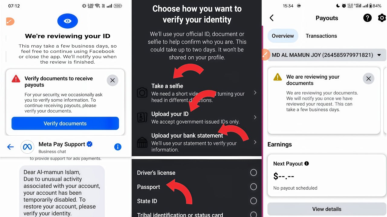 Facebook Payout Account Identity Verify ! Payout Account is Restricted from Monetization solved !