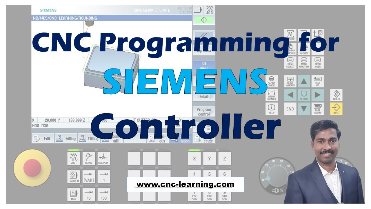 CNC Programming for SIEMENS Controller| CNC-Learning | Rajeev Sreedharan