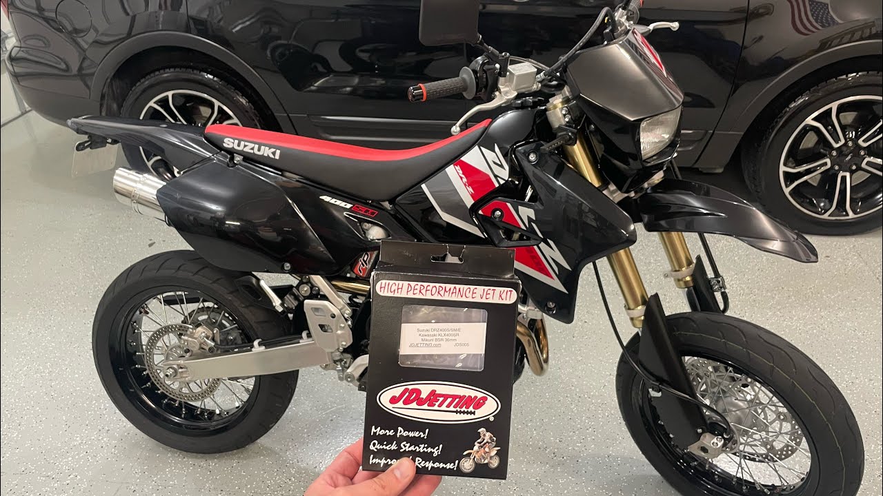Подробная установка комплекта JD Jet Kit на Suzuki DRZ400SM. Легко!