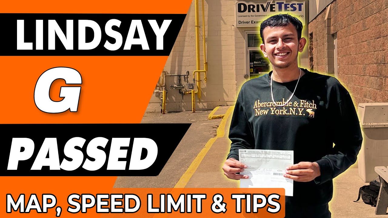21- Year Old Earns His Full G License from G1 At Lindsay | Lindsay G Road Test With Road Name |