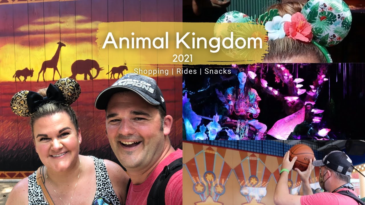 2021 DISNEY VACATION DAY 3: Animal Kingdom Rides and Treats | NEW Minnie EARS!| Dino Land Games!