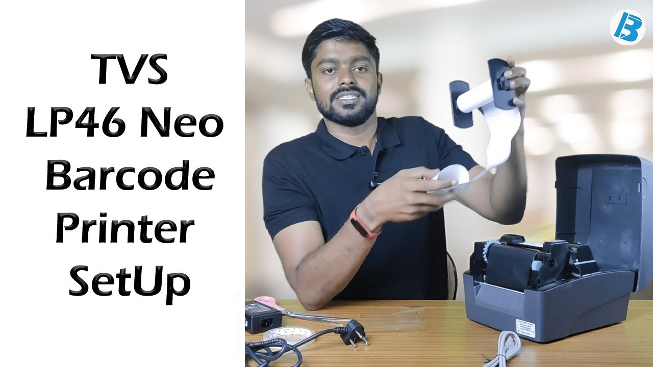 TVS LP46 Neo Barcode Printer Complete Setup - Episode-3