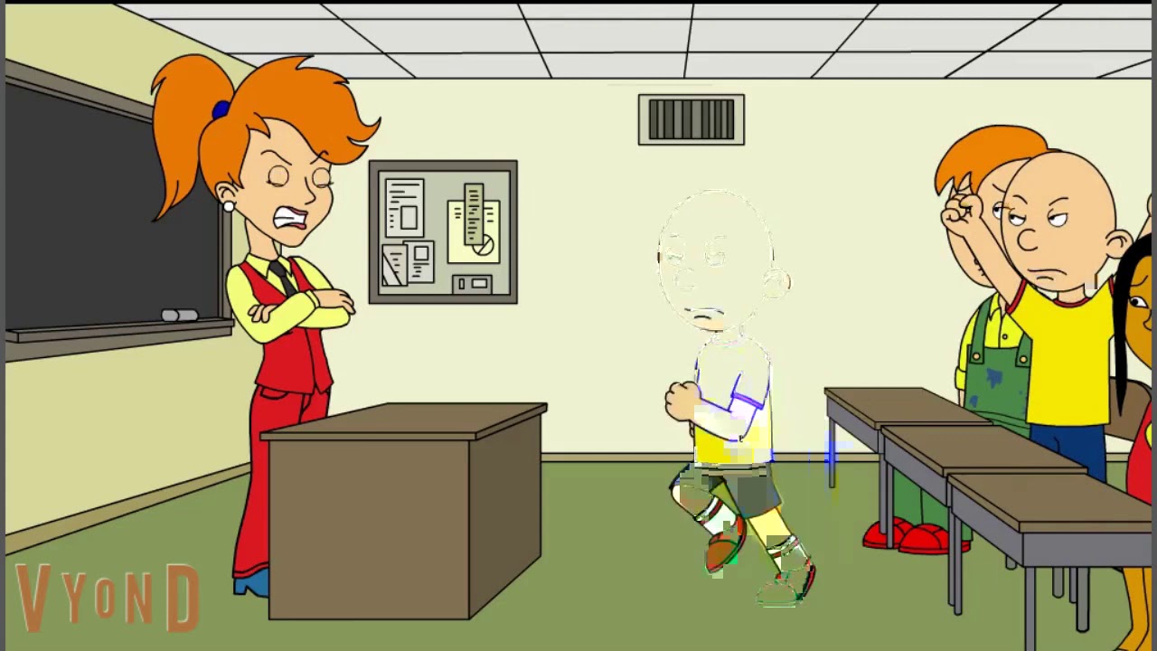 Caillou Makes a Fake Lockdown/Suspended/￼Grounded