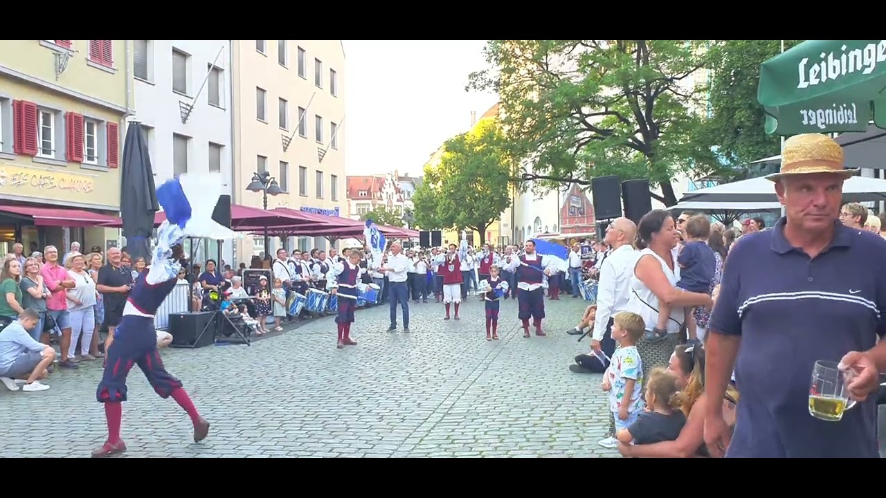 Ravensburg, Marienplatz, Platzkonzert Fanfarenzug Rauenspurg, 17.07.2022