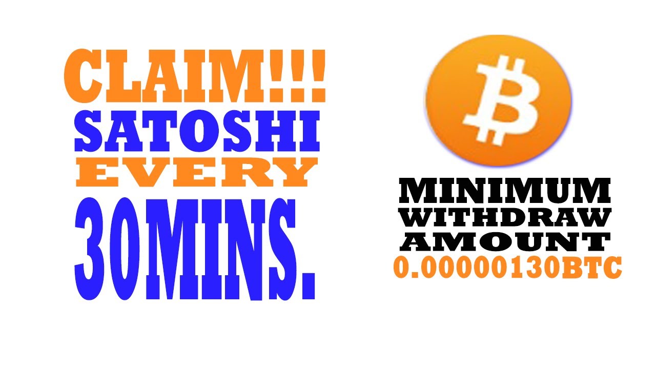 Claim Free Faucet/Satoshi Every 30 Minutes With Low Minimum Payout