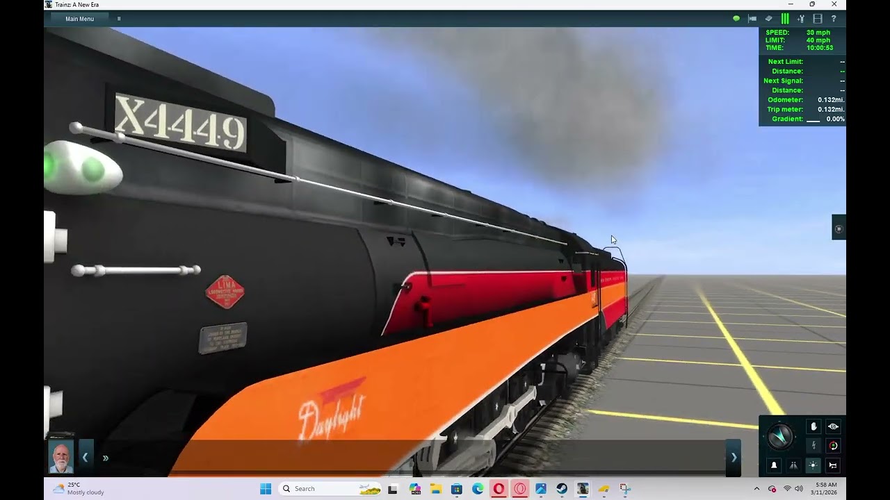 Southern Pacific GS-4 4443 and Southern Pacific GS-4 4449 go up a hill