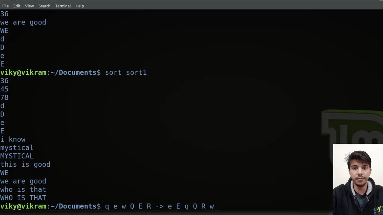 finding unique lines in linux | sort lines in linux | sort command in linux | uniq command in linux