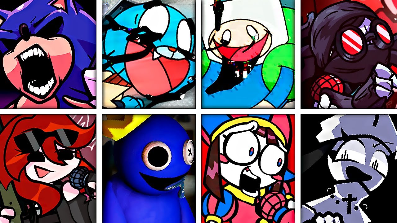 THIRD PARTY but Every Turn a Different Character Sings 🎶⚡ (FNF SONIC.EXE RERUN )