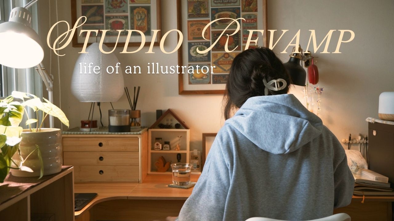 A soft productive week 🏡 Revamping my studio and life of an illustrator