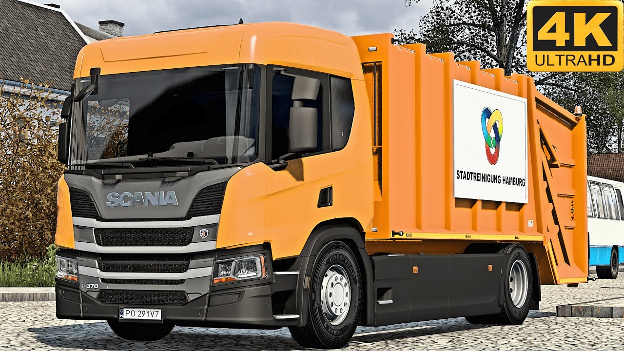 4K | ETS2 1.45 | Fikcyjna Polska | Scania P370 | Rawicz 🇵🇱 󠁧󠁢󠁳󠁣 - Jędrzychowice 🇵🇱