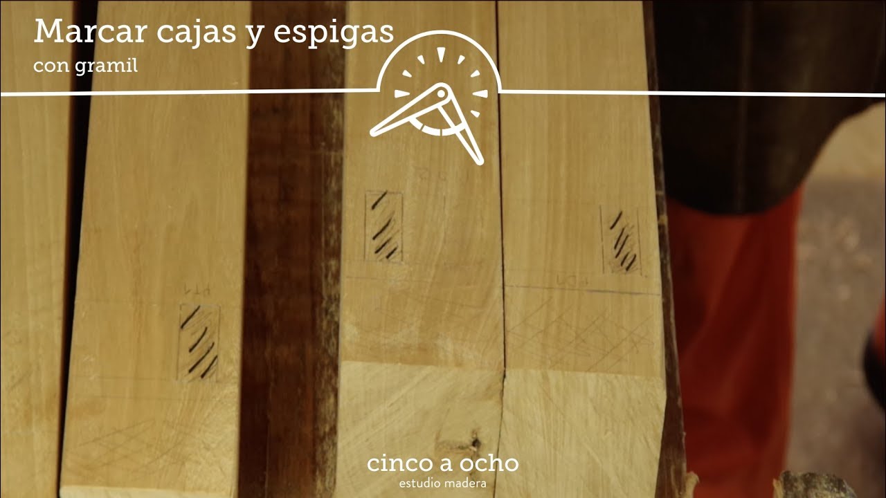 Marcar espigas y cajas con gramil
